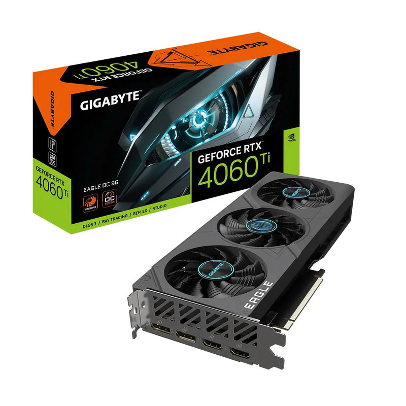 Gigabyte GeForce RTX 4060 Ti Eagle OC 8GB GDDR6 Graphics Card - كرت الشاشة